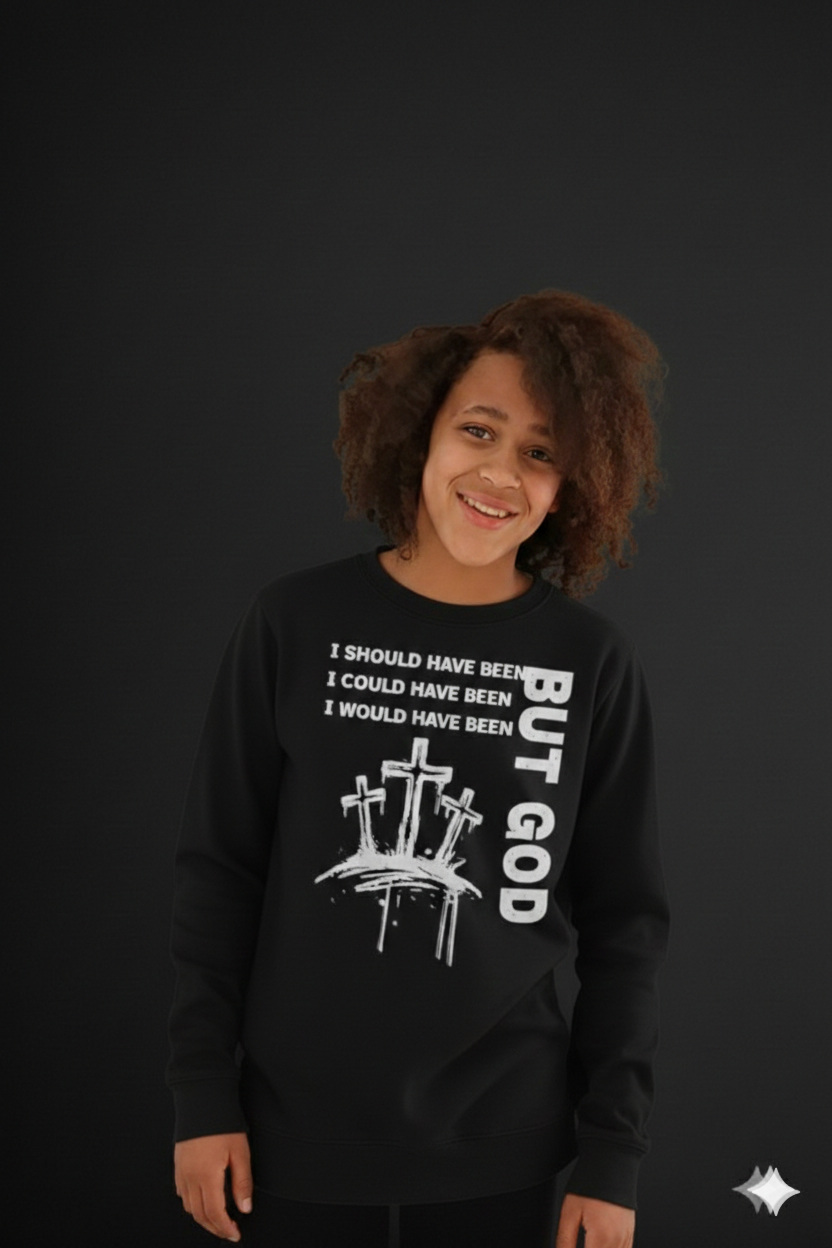 But God Sweatshirt/3Crosses