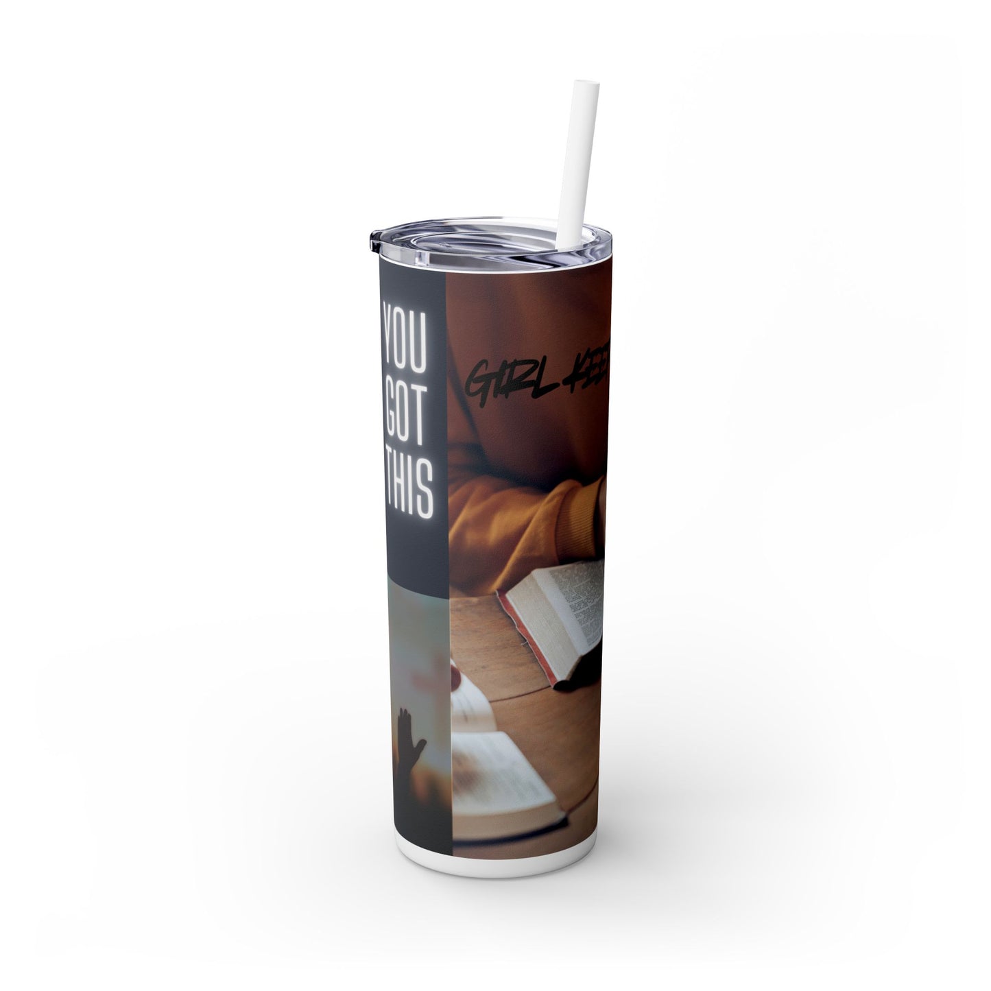 Skinny Tumbler with Straw, 20oz