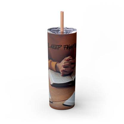 Skinny Tumbler with Straw, 20oz
