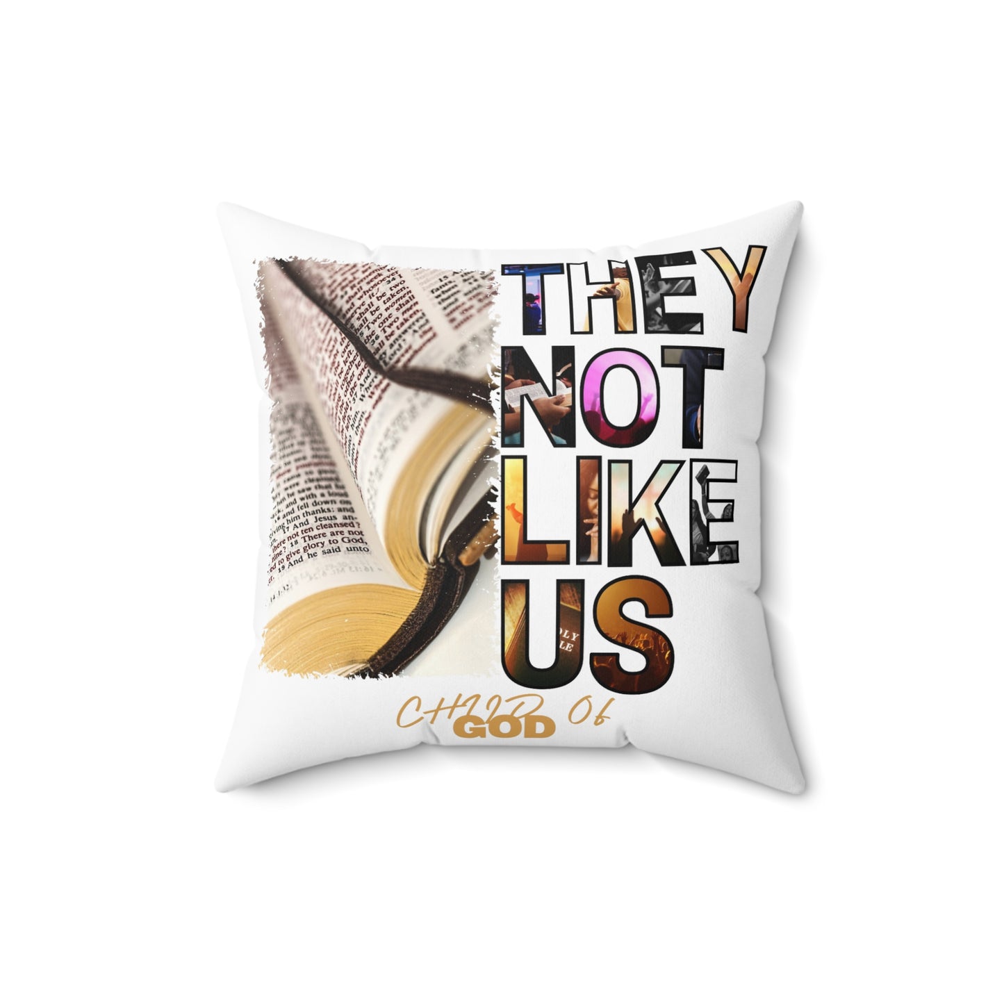 They Not Like Us Spun Polyester Square Pillow