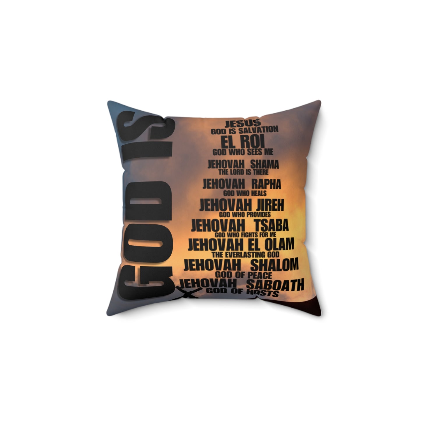 God Is Spun Polyester Square Pillow
