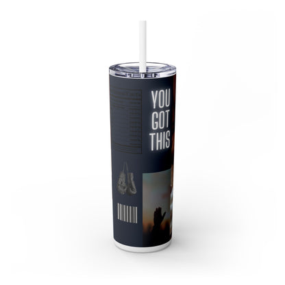Skinny Tumbler with Straw, 20oz