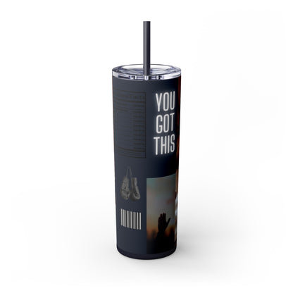 Skinny Tumbler with Straw, 20oz