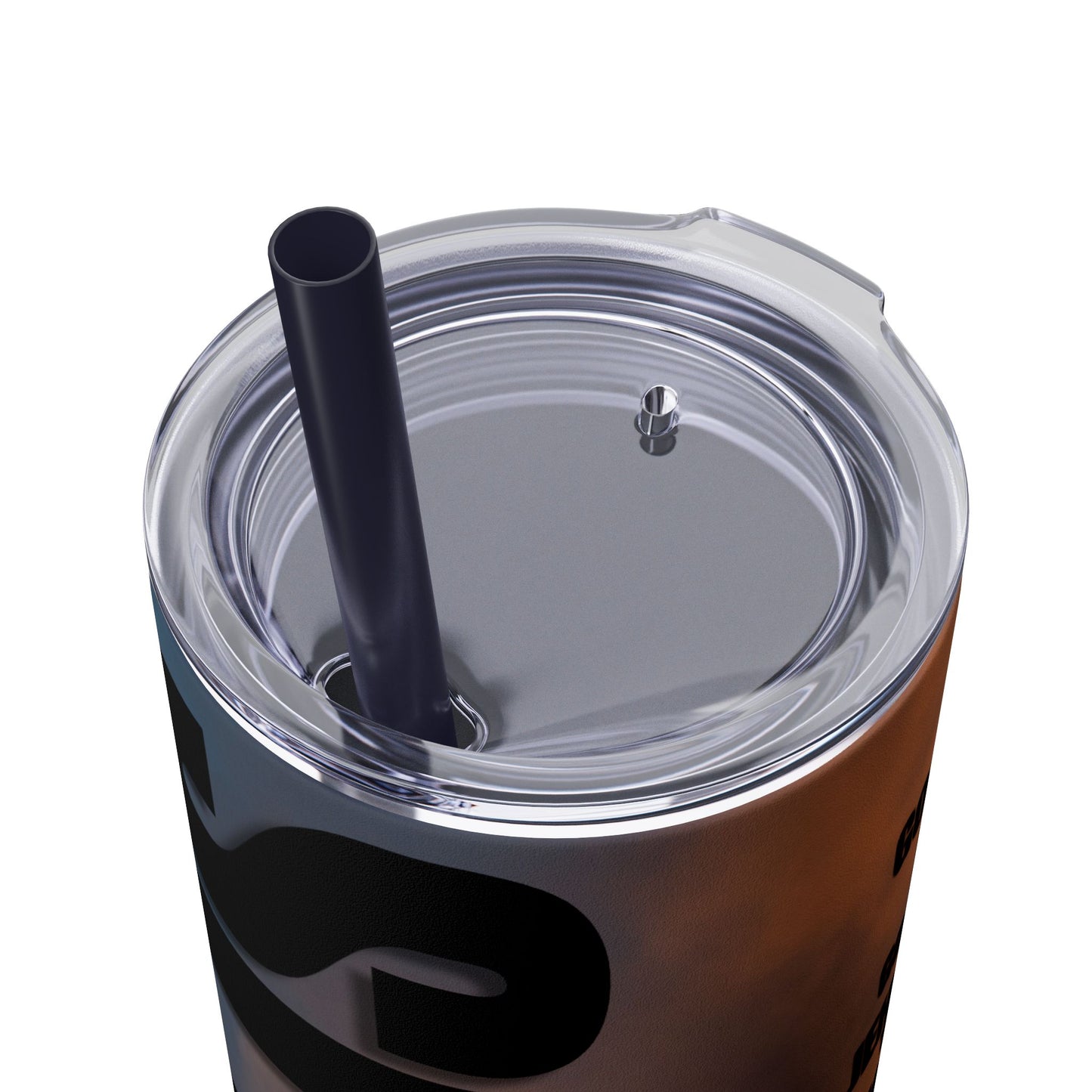 God Is Skinny Tumbler with Straw, 20oz