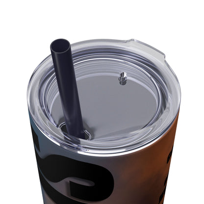God Is Skinny Tumbler with Straw, 20oz