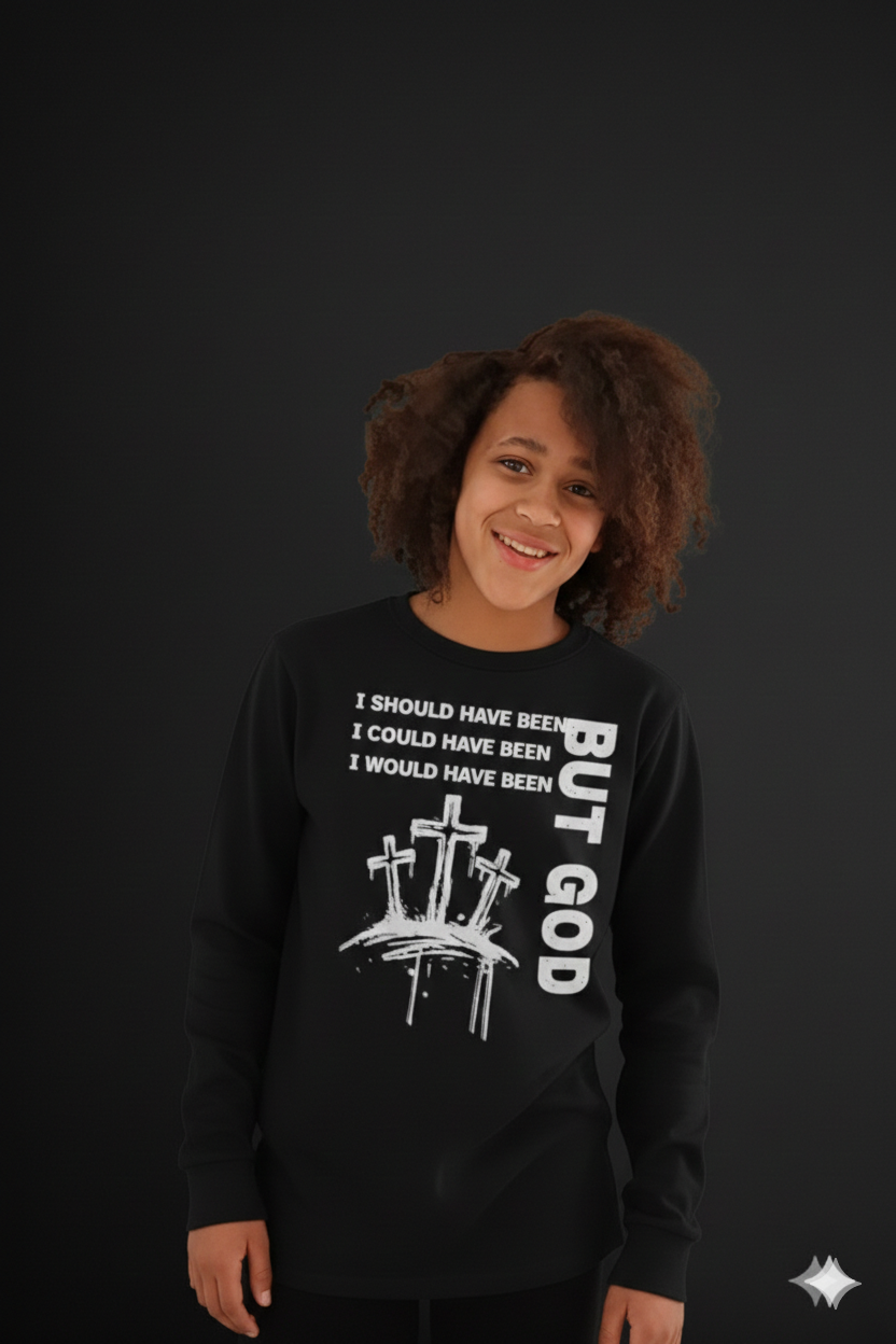 But God Long Sleeve Shirt/3Crosses
