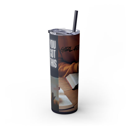 Skinny Tumbler with Straw, 20oz