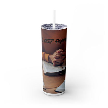 Skinny Tumbler with Straw, 20oz
