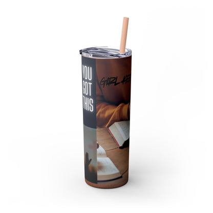 Skinny Tumbler with Straw, 20oz