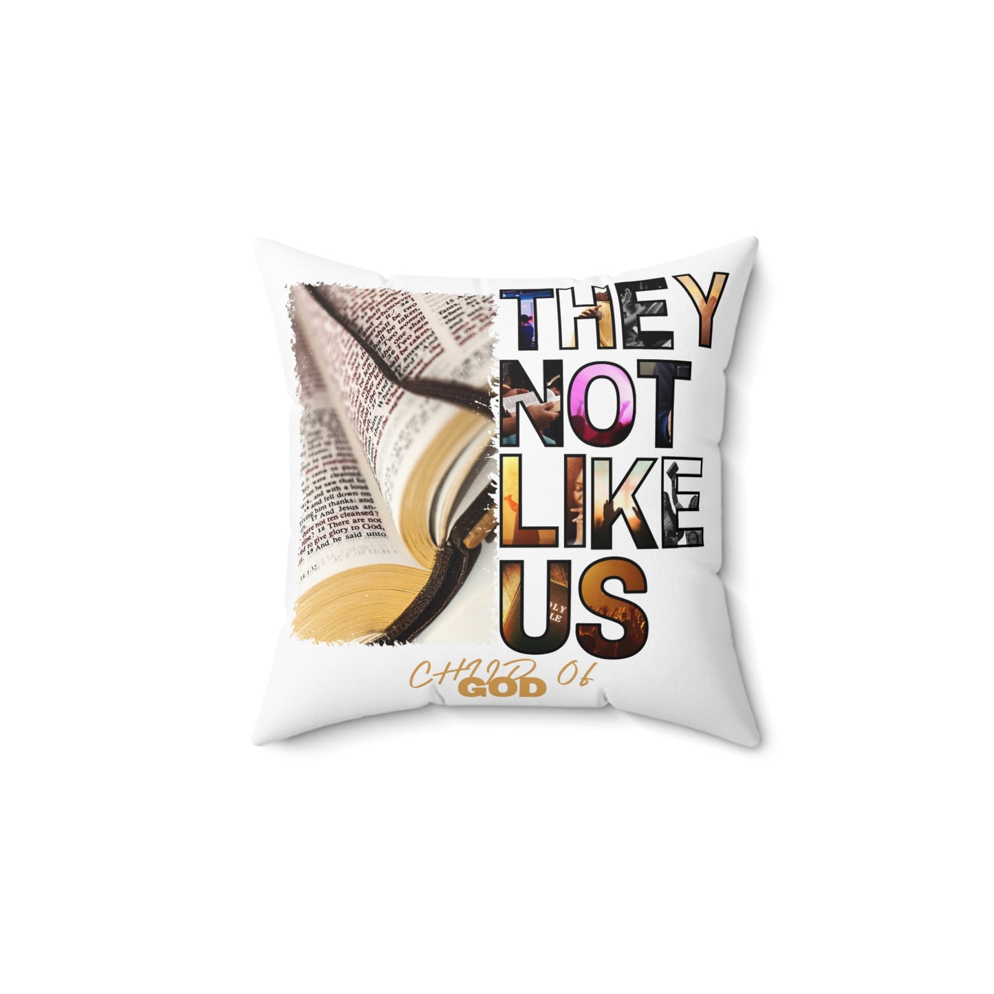 They Not Like Us Spun Polyester Square Pillow