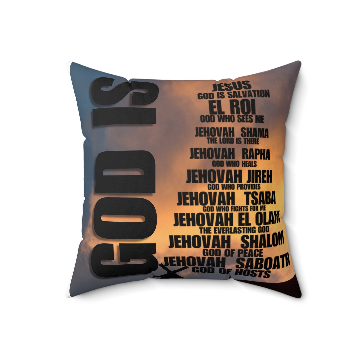 God Is Spun Polyester Square Pillow