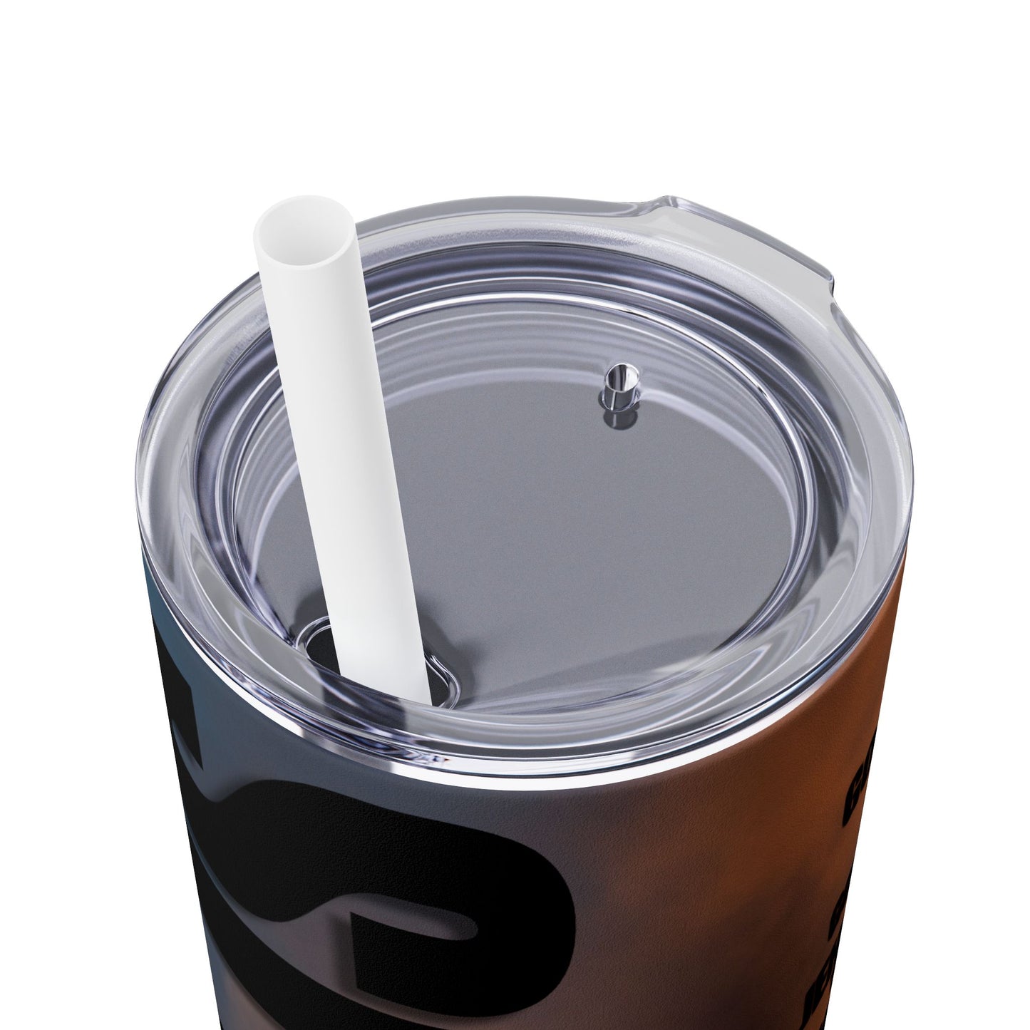 God Is Skinny Tumbler with Straw, 20oz