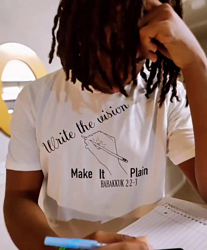 Write The Vision Make It Plain Short Sleeve Shirt